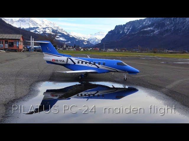 RC-PILATUS PC-24 maiden flight "World premiere"