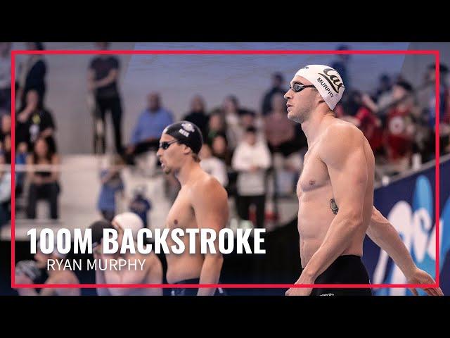 Ryan Murphy Finishes First in 100M Backstroke | 2024 TYR Pro Swim Series Westmont