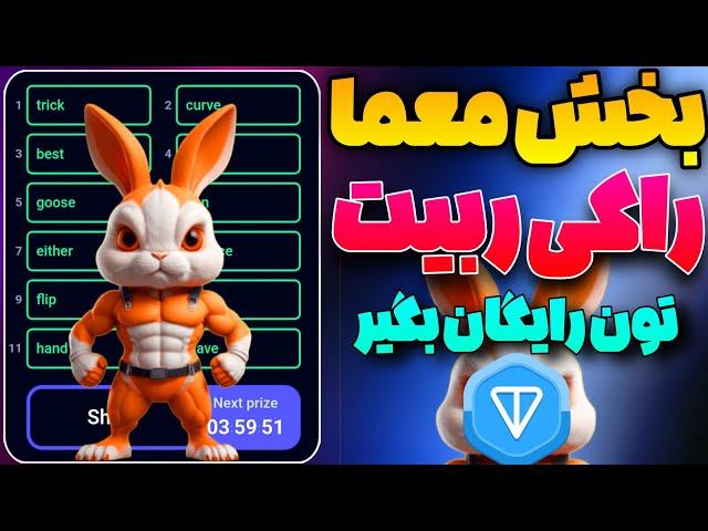 بخش Enigma راکی ربیت باهاش تون رایگان بگیر | معما امروز راکی رابیت