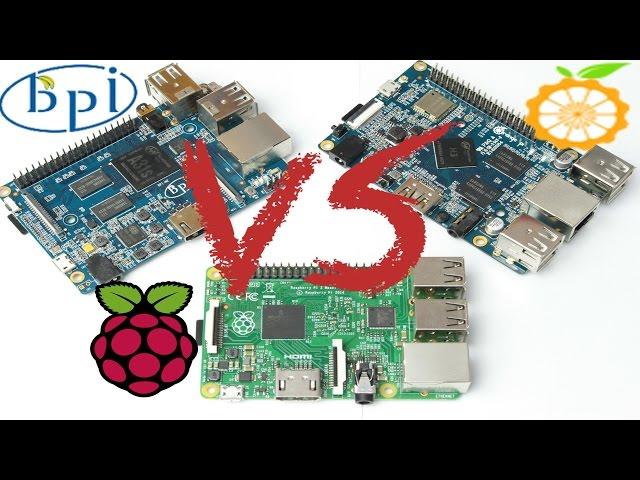 Raspberry Pi 2 VS Orange Pi 2 VS BPi-M2