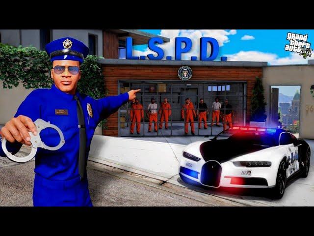 Franklin Upgrade His House Into Police Station In GTA 5 | Franklin Became Police!