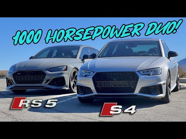 Tuned Audi S4 & RS5 Exhaust and Turbo Sounds Galore! Stage 2 vs Stage 1+ Hill Climb & Canyon Descent