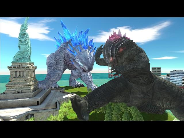 Godzilla vs. Shimo - The Ocean Battle! - Animal Revolt Battle Simulator