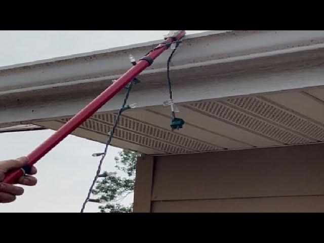 No Ladder Pro Light Clips and Attachment Stick