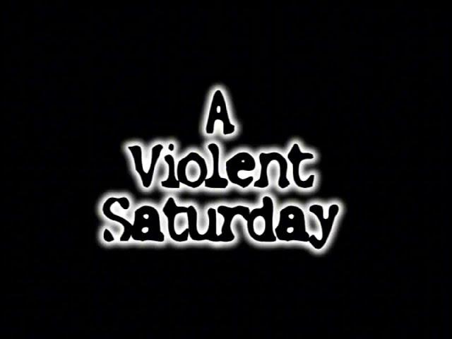 Extracts of playing footage only from "A Violent Saturday" (1970) + other brawls.