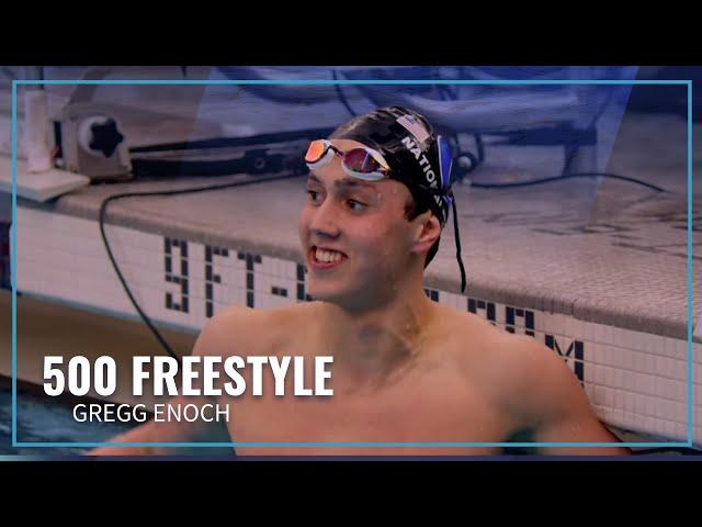 Gregg Enoch Gets Personal Best in 500 Freestyle | 2023 Speedo Winter Juniors East