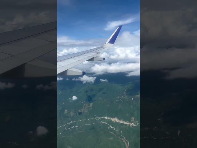 way to aizwal #flight #badal #shorts #clouds