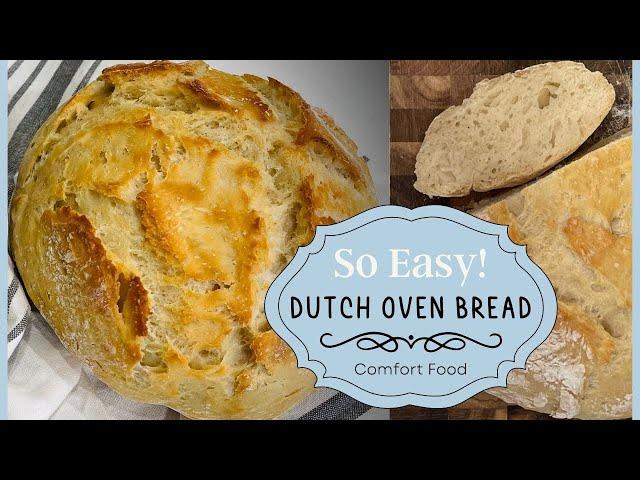 Homemade Dutch Oven Bread! No Knead! Easiest Bread EVER!!