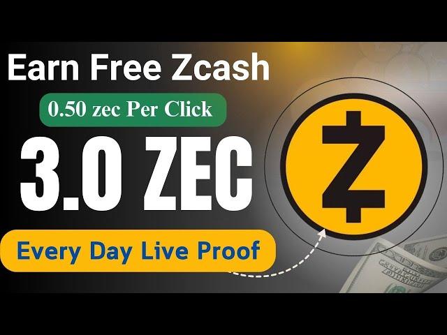 Earn Free Zcash Coin | 0.50 ZEC Per Click | Live Proof By Abid STV