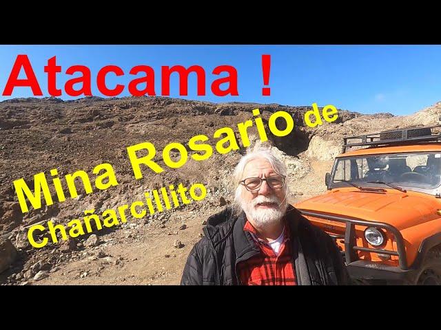 The Rosario mine of the Chañarcillito district in Atacama, Chile: Ruins and trails.