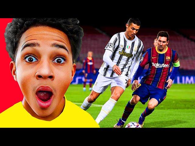 Best Messi vs Ronaldo Football Moments EVER ft. KID RONALDO