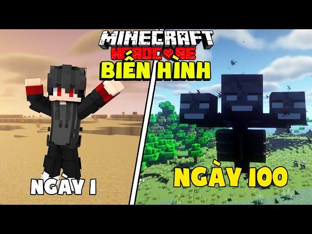 KiraMC Tóm Tắt 100 Ngày Minecraft Sinh Tồn Siêu Khó Nhưng Mình Sở Hữu Khả Năng BIẾN HÌNH !!