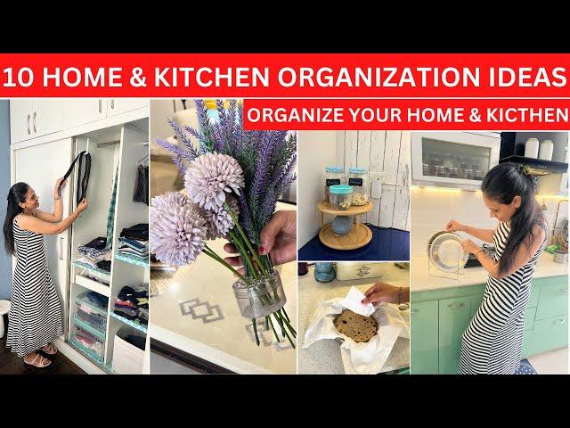 10 Awesome Home & Kitchen Organization Ideas | Organize your HOME & KITCHEN | Organizopedia