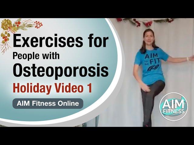Exercises to Help With Osteoporosis -Weightbearing Workout with Weights |  For Adults 50+ & Seniors