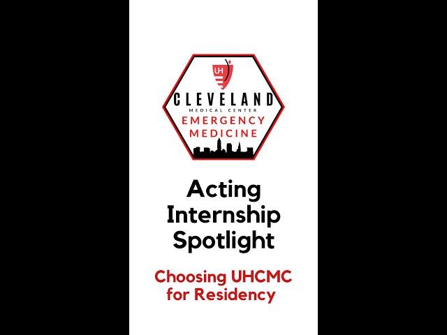 UH EM Acting Intership Spotlight: Choosing UH