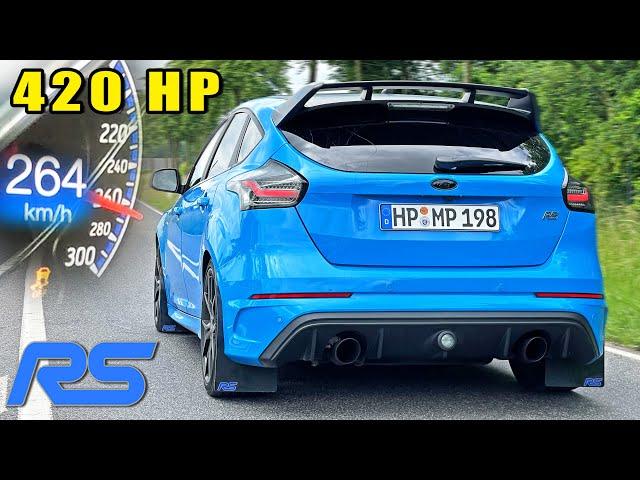 FORD FOCUS RS MK3 has 420HP & NO-LIFT-SHIFT! // 0-100 100-200 & POV