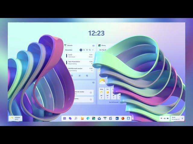 Windows 12 is HERE - New Desktop UI, Widgets, Live wallpapers, and More.