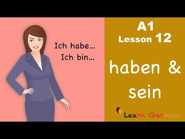 Learn German for beginners A1 - Verb Conjugation (Part 1) - Lesson 12