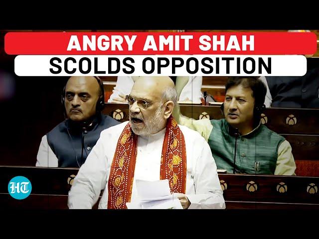 Amit Shah Gets Angry, Shouts At Opposition Amid Wayanad Landslide Deaths Discussion | Parliament