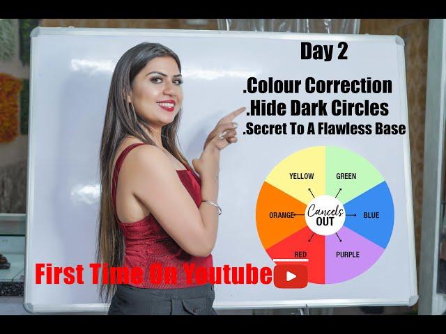 Free Professional Makeup Course Day 2 | How to Hide Dark Circles,Pimples | Makeup for Beginners |