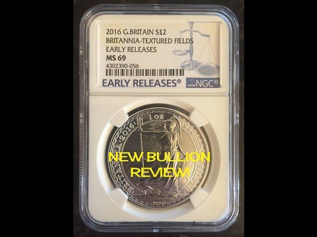 New Early Release 2016 Great Britain Britannia Silver Bullion - Plus Channel Updates!