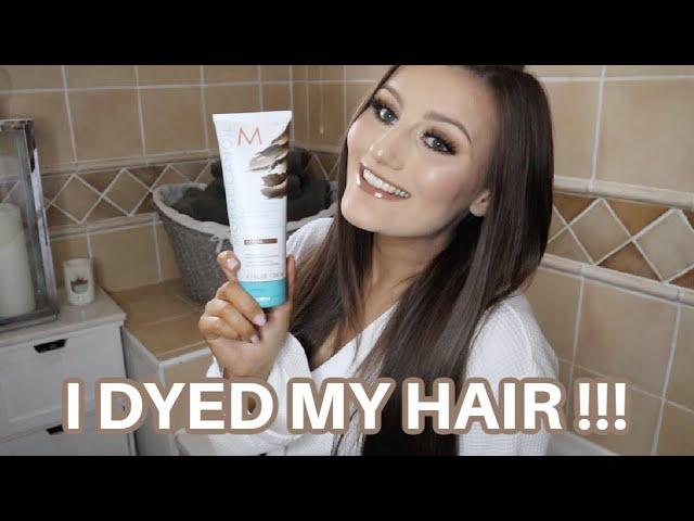 I DYED MY HAIR!!! *temporary colour* | Moroccanoil Colour Depositing Mask | korynclancy