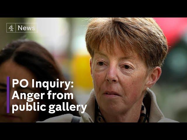 Post Office Inquiry: Chairman intervenes as public gallery scoffs