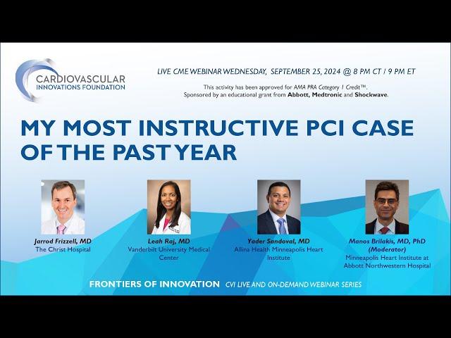 My Most Instructive PCI Case of the Year Webinar