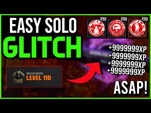 Solo Unlimited XP Glitch On Black Ops 6 Unlock Everything GobbleGums BO6 Zombies Glitches!