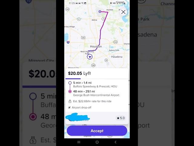 Lyft driver in Houston,  Tx.  has the lowest rates in all USA.