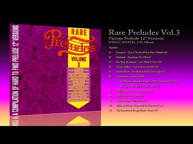 Rare Preludes Vol.3 (1993) Various Prelude 12" Versions [CD Album]