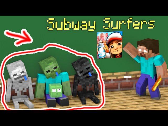 2022 Subway Surfers Run Challenge - Minecraft Animation BigSchool