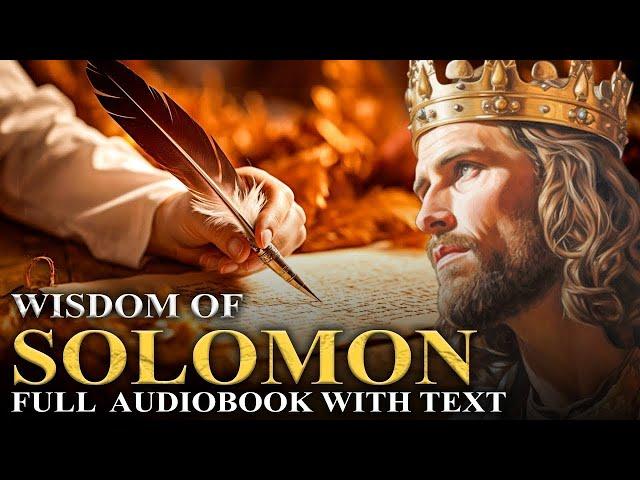 WISDOM OF SOLOMON  The Missing Book Of Solomon | Full Audiobook With Text (KJV)