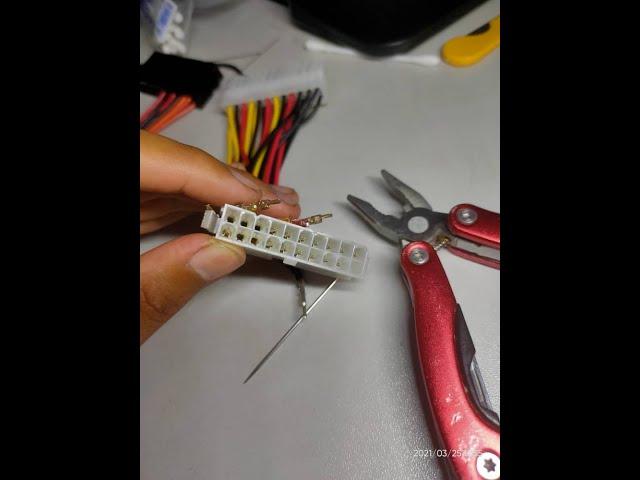 How to remove Atx to intel board 24 to 24 pin power supply converter