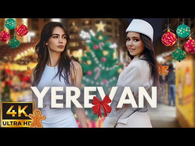 [4K] Walking Tour in Downtown Yerevan - Christmas Preparations - November 2024