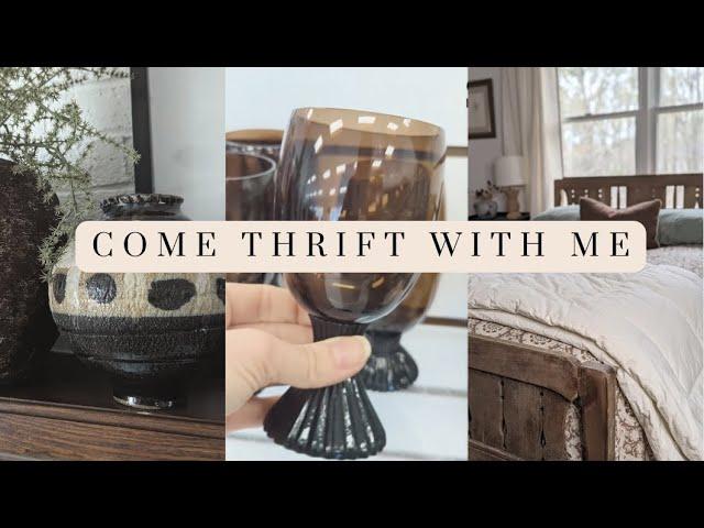 Thrift with Me || High End Home Decor on a Budget || DIY Aesthetic Home Decor