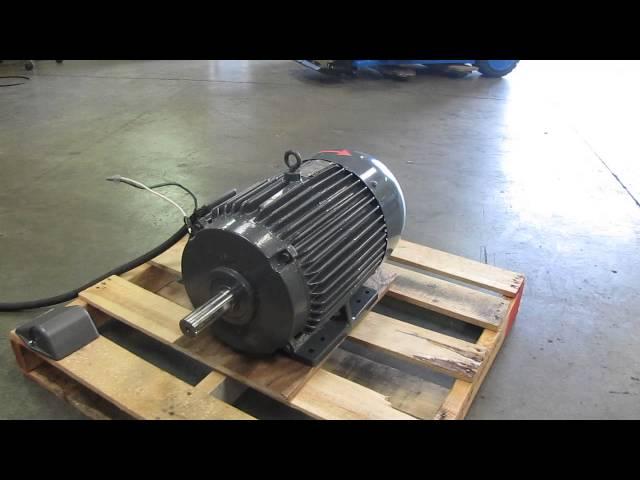 Toshiba 20hp 3 Phase Electric Motor 230/460V 256T Shaft 1-5/8” RPM 3530