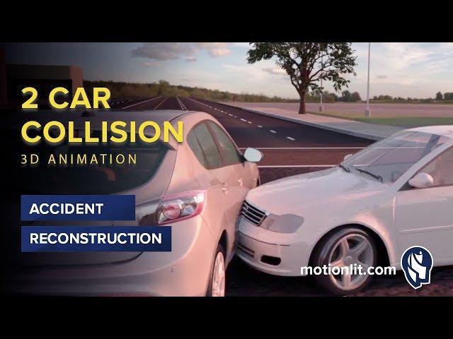 2 Car Collision Animation - 3D Accident Reconstruction