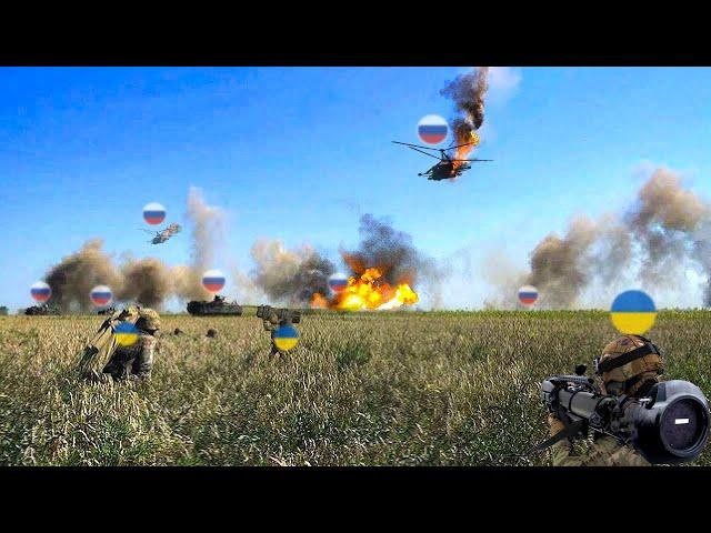 Ukrainian New ATGM System Destroys Russian Movement