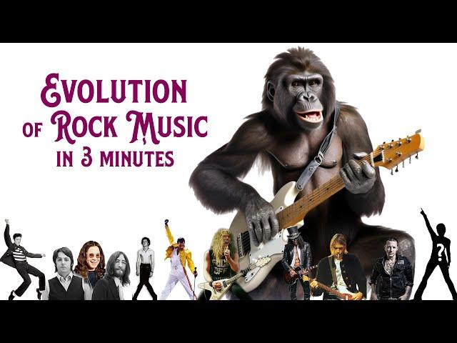 Evolution of Rock Music in 3 minutes