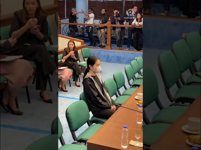 Sheila Guo appears ahead of Alice Guo and Cassandra Ong at the Senate