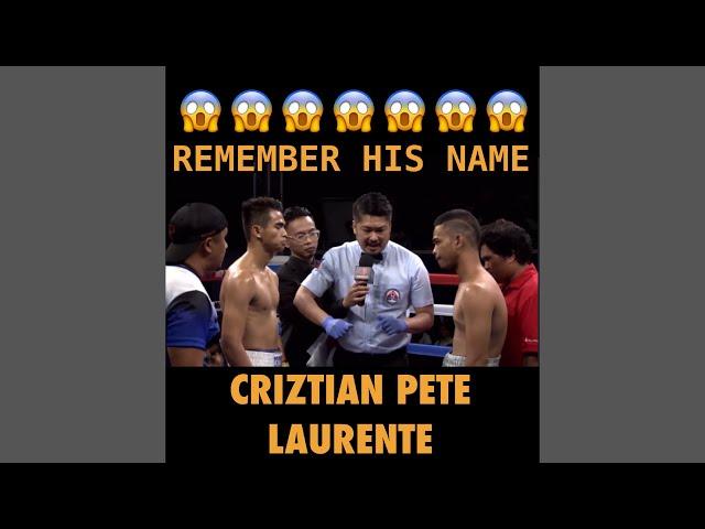 Grabe to  future star! rember his name, Criztian Pete Laurente