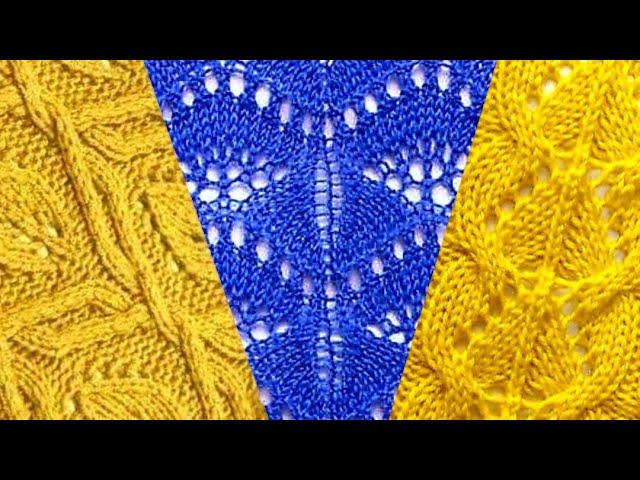 Роскошные узоры, вязание спицами. Luxurious patterns, knitting.