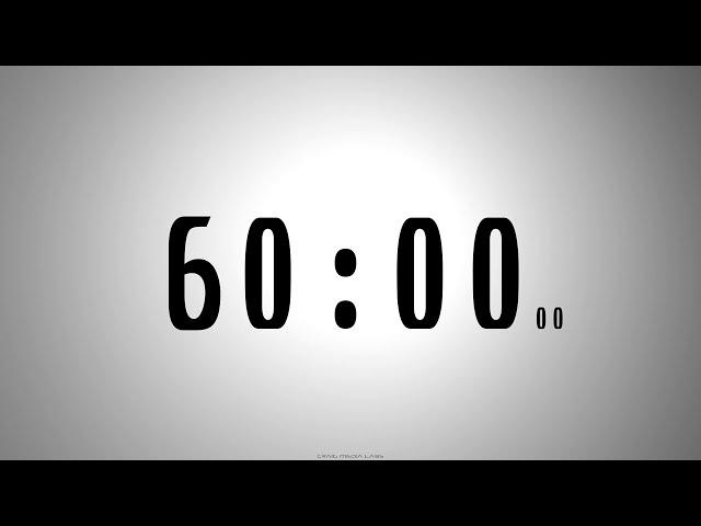 60 minutes COUNTDOWN TIMER with voice announcement every minute