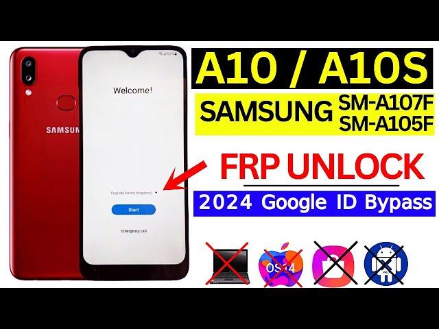 Samsung A10,A10S Frp Bypass Without PC 2024 | (SM-A107F / SM-A105F) Remove Google Account Lock