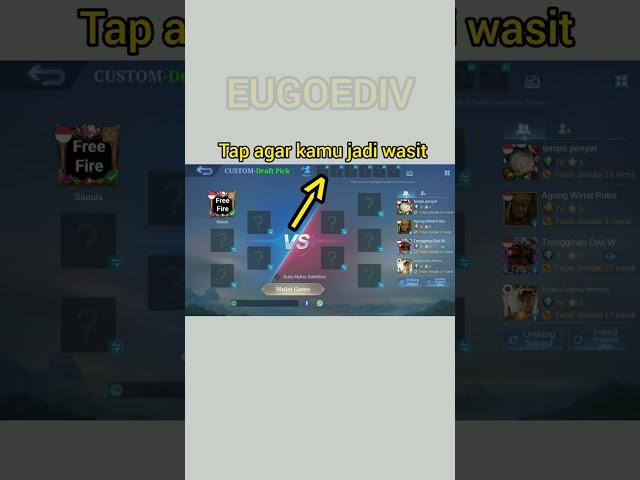 Cara Bikin Room Turnamen Mobile Legend