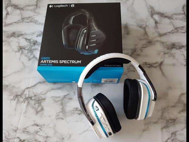 Unboxing Logitech G933 Black and White headset (Muted video)