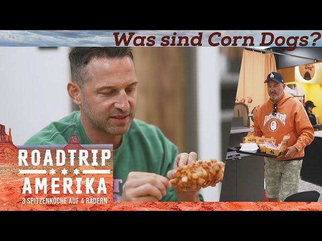  Snack Attack und Tik Tok Hype: Drei Spitzenköche probieren Corn Dogs | Roadtrip Amerika 3