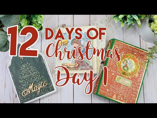 12 Days of Christmas 2024 | Day 1: Ornament Mini Album TUTORIAL