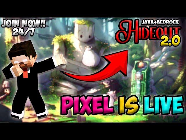 MINECRAFT LIVE! | HIDEOUT 2.0 | CRACKED | 24/7 | Join Now | Hindi